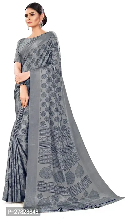 Classic Crepe Saree with Blouse piece-thumb3