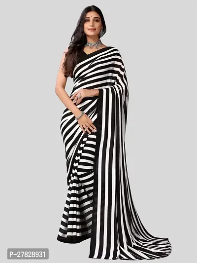 Classic Georgette Saree with Blouse piece-thumb0
