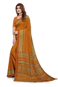 Classic Crepe Saree with Blouse piece-thumb3