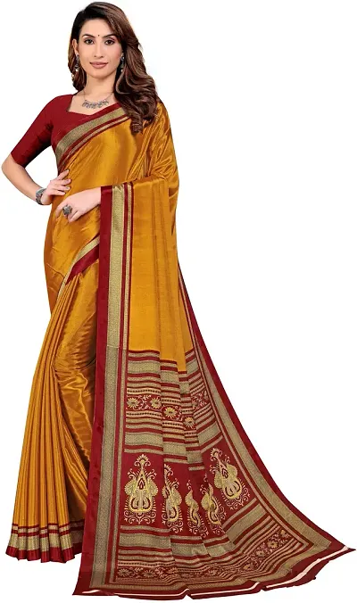 Elegant Silk Saree with Blouse piece