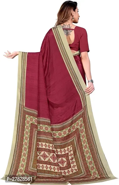 Classic Crepe Saree with Blouse piece-thumb2