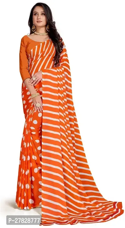 Classic Georgette Saree with Blouse piece-thumb0