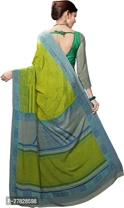 Classic Crepe Saree with Blouse piece-thumb2