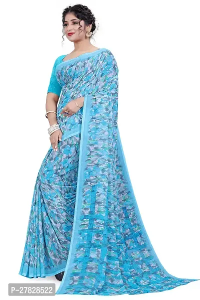 Classic Georgette Saree with Blouse piece-thumb5