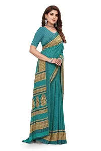 Classic Crepe Saree with Blouse piece-thumb4