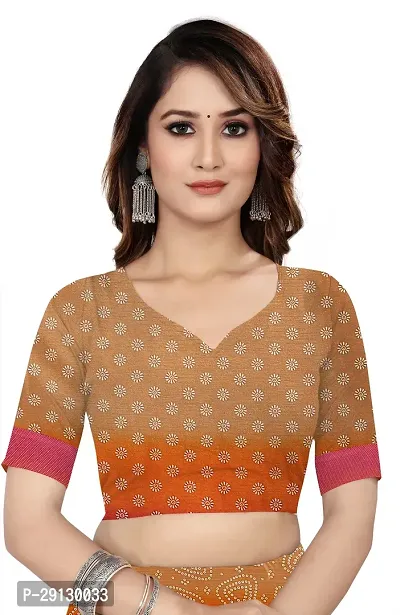 Stylist Chiffon Saree With Blouse Piece For Women-thumb3