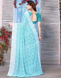 Stylist Georgette Saree With Blouse Piece For Women-thumb1