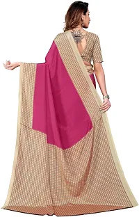 Classic Crepe Saree with Blouse piece-thumb1