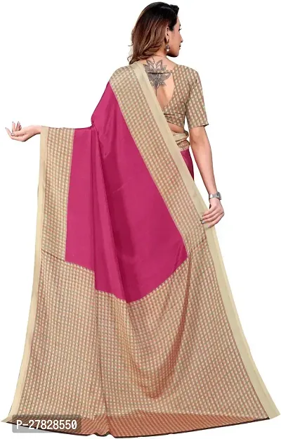 Classic Crepe Saree with Blouse piece-thumb2