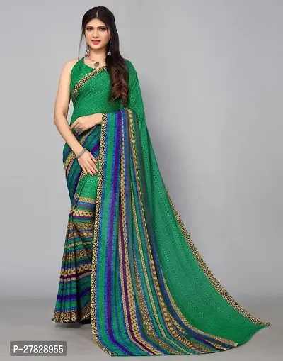 Classic Georgette Saree with Blouse piece-thumb0