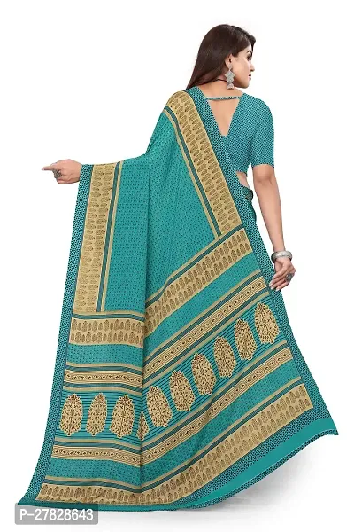 Classic Crepe Saree with Blouse piece-thumb2