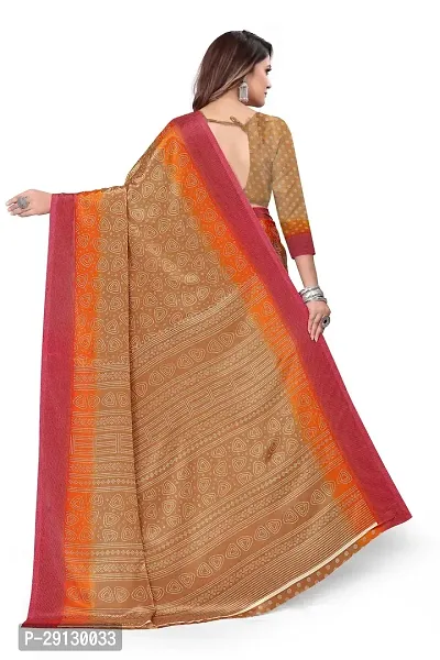 Stylist Chiffon Saree With Blouse Piece For Women-thumb2