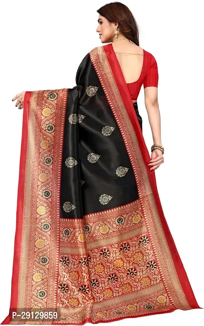 Stylist Art Silk Saree With Blouse Piece For Women-thumb2