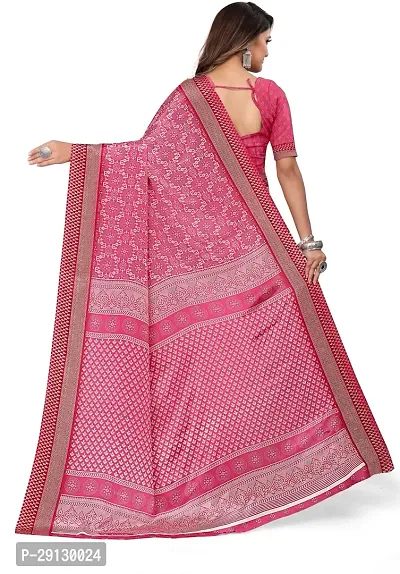 Stylist Silk Blend Saree With Blouse Piece For Women-thumb2