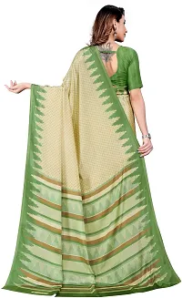 Classic Crepe Saree with Blouse piece-thumb1