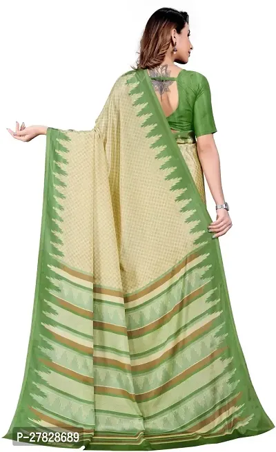 Classic Crepe Saree with Blouse piece-thumb2