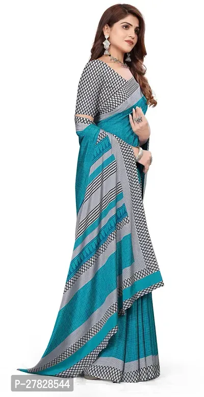 Classic Crepe Saree with Blouse piece-thumb5