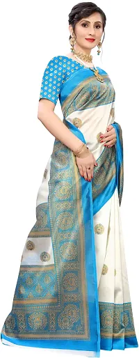 Classic Art Silk Saree with Blouse piece-thumb3