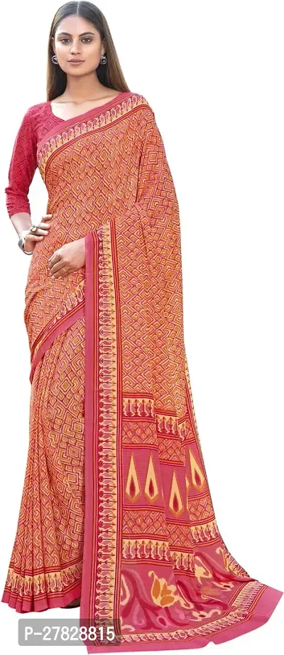 Classic Crepe Saree with Blouse piece