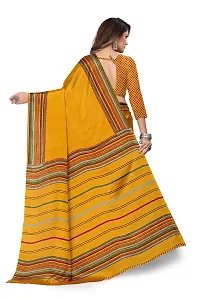 Stylist Silk Blend Saree With Blouse Piece For Women-thumb1