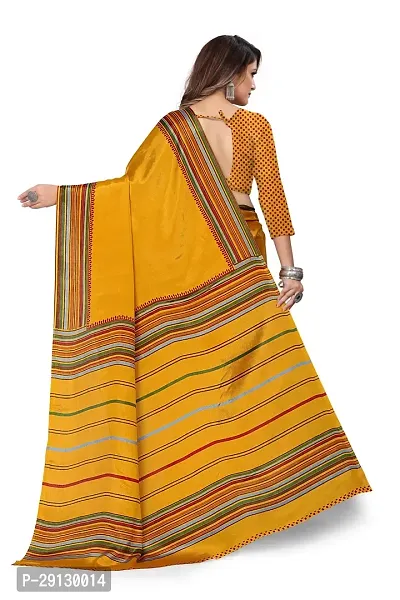 Stylist Silk Blend Saree With Blouse Piece For Women-thumb2