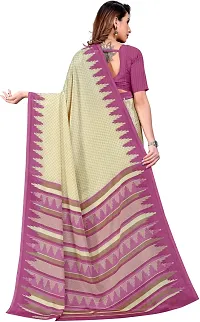 Stylist Crepe Saree With Blouse Piece For Women-thumb1