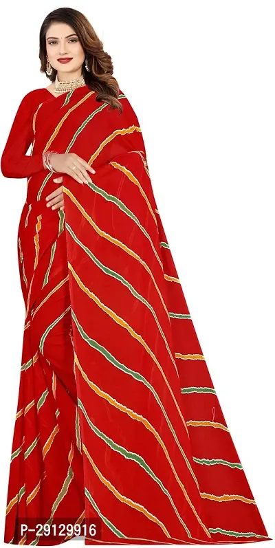 Stylist Georgette Saree With Blouse Piece For Women