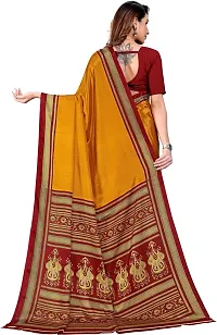 Classic Crepe Saree with Blouse piece-thumb1