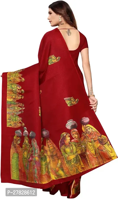 Classic Art Silk Saree with Blouse piece-thumb2