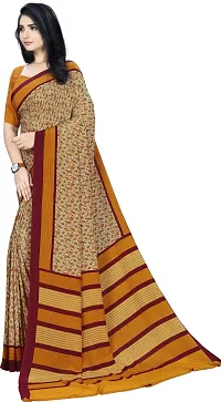 Stylist Crepe Saree With Blouse Piece For Women-thumb2