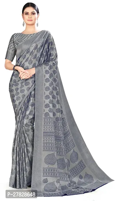 Classic Crepe Saree with Blouse piece