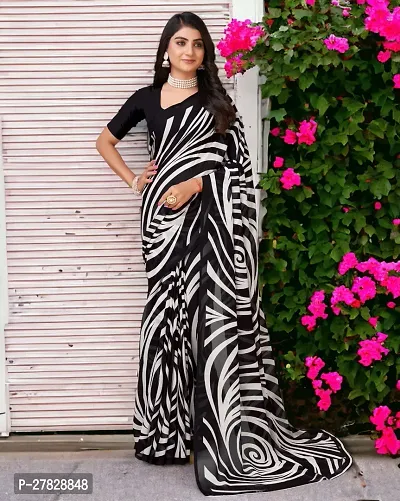 Classic Georgette Saree with Blouse piece