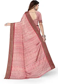 Stylist Silk Blend Saree With Blouse Piece For Women-thumb1