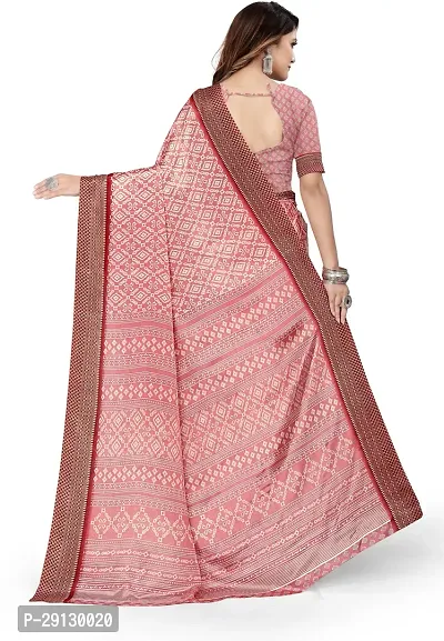 Stylist Silk Blend Saree With Blouse Piece For Women-thumb2