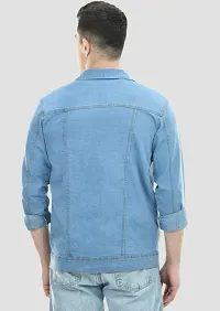 Trendy Solid Denim Jacket for Men-thumb3