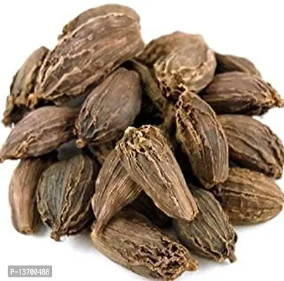 Organic Cardamom Whole - Pack Of 2 X 100 Gm Each - Badi Elaichi - Premium Big Cardamom - Kali Elaichi-thumb0