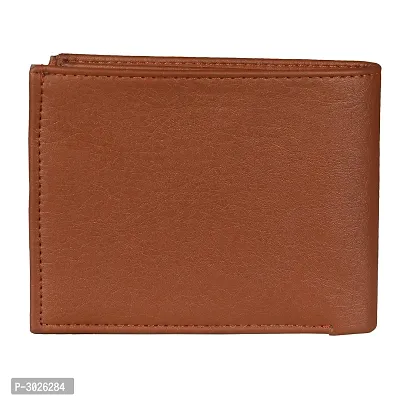 Elegant Tan  Artificial Leather  Men's Wallet-thumb2