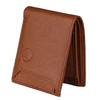 Elegant Tan  Artificial Leather  Men's Wallet-thumb2