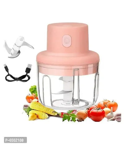 Portable USB Rechargeable Electric Fruit Vegetable  Electric Chopper-thumb0