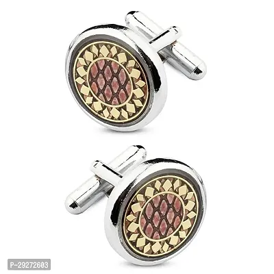 Panjatan Ropes Design Multicolour Cufflinks for Men.-thumb0