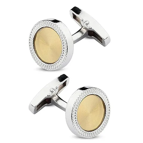 Panjatan Circular Trellis Design Coloured Cufflinks for Men.