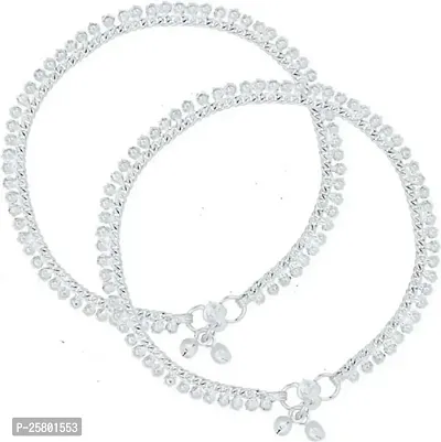 Stylish Silver Alloy Cubic Zirconia Anklet For Women-thumb0