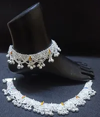 Modern Design White Metal Anklet for Women-thumb3