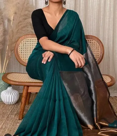 Classic Silk Saree with Blouse Piece For Women