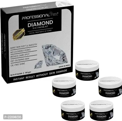 Professional Feel Diamond Facial Kit,Beauty Parlor For Women and Men All Type Skin Solution (150 G)nbsp;(5 X 30 G)-thumb0