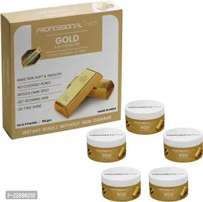 Professional Feel Radiant Gold Facial Kit, Suitable For All Age Men and Women (150 G)