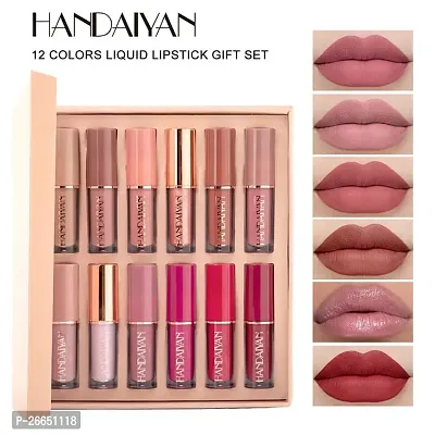 Handaiyan Matte Liquid Lipstick Waterproof-Pack of 12-thumb0