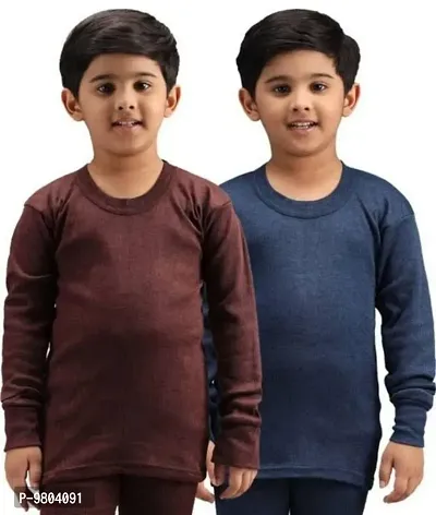 Buy Child Boys Kids Winter Thermal TOP Inner (Pack Of 2) Online In