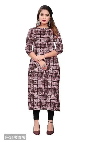 Elegant Crepe Printed Kurta For Women And Girls