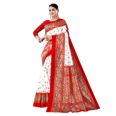 Alluring Art Silk Saree with Blouse piece 